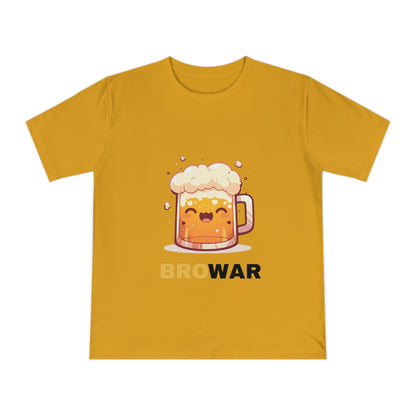Zabawna koszulka z piwnym motywem — idealna na spotkania z kumplami, imprezy, urodziny albo po prostu na luzie na co dzień. Wzór: „BRO WAR”.