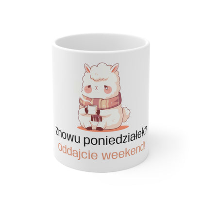 Biały kubek - znowu poniedziałek