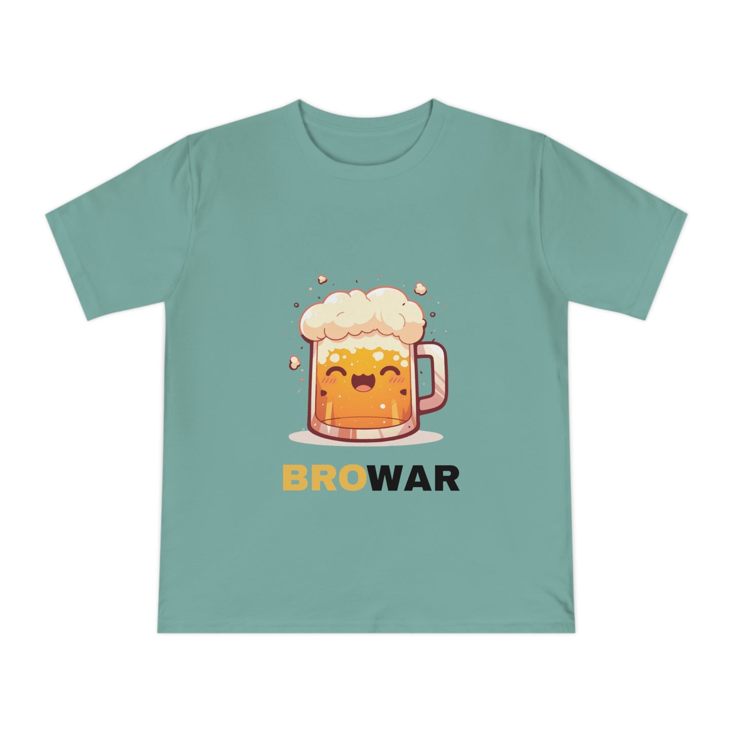 Zabawna koszulka z piwnym motywem — idealna na spotkania z kumplami, imprezy, urodziny albo po prostu na luzie na co dzień. Wzór: „BRO WAR”.