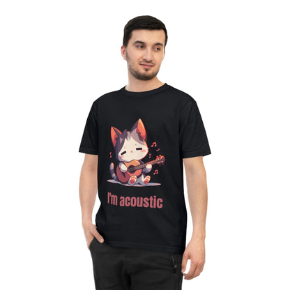 Akustyczny kot – koszulka dla miłośników zwierząt i dobrego humoru